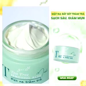 Mặt nạ đất sét tràm trà cải thiện mụn sạch sâu se khít lỗ chân lông dành cho mẹ bầu - GUO Tea Tree Mask 50g