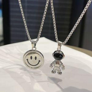 Childrens Necklace Boys and Girls Ins Style Stylish Baby Wear Accessory Chain Hiphop Boy Pendant Trendy Cool