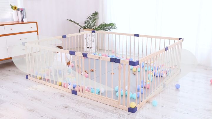 [SG] IMP HOUSE JollyBaby Solid wood indoor playpen 120x180cm