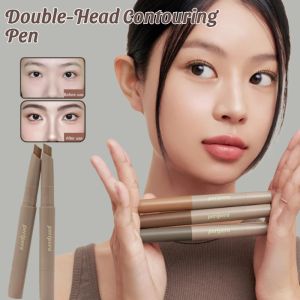 【Retouching A Cartoon Face】Double-Head Contouring Pen Modifies Facial Contour Nature Three-Dimensional Stick Waterproof Long Lasting Makeup Pencil
