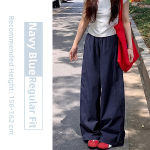XIANYIJIAO | Quick-Drying Loose-Fit Work Pants for Summer Short Girls