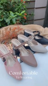 VIVI NICI - Rawles Sandal Mules Hak 5 cm: Sandal Nyaman untuk Acara