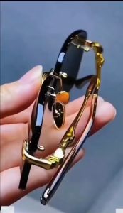 Eterlens Crystal Stone Frameless Protective Sunglasses Fashion Driving UV Protection Eyeglasses