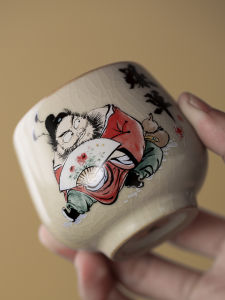Creative Ceramic Large Size Individual Drinking Tea Cup Yu Yuan Gongfu Tea Cup Owner Cup Drinking Cup High End Ceramic Cup