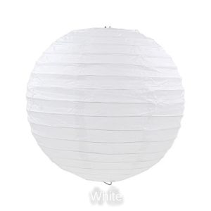 10/15/20/25/30/35/40cm White Round Chinese Paper Lantern Wedding Birthday Party Decoration Holiday Supplies Paper Lamp Decor