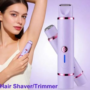 Máy Cạo Râu Điện 2 Trong 1 Cho Nữ Máy Tỉa Lông Bikini Và Dao Cạo Sạc Được Hai Đầu Dùng Cho Toàn Thân Chân Nách Mặt Loại Bỏ Lông