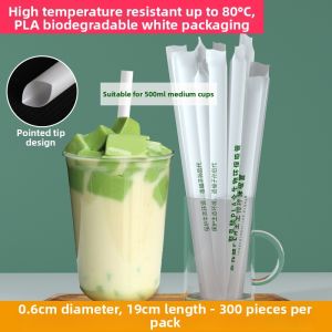 YOULE | Eco-friendly Degradable PLA Plastic Thick Straws