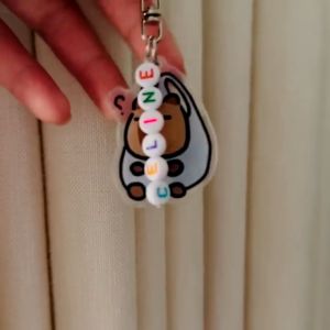 🇸🇬 Capybara Keychain Handmade Custom Personalised Name Cute Childrens Day Graduation Corporate Gift