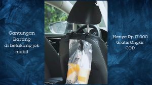 Gantungan Kursi Organizer Barang Mobil Hook Hanger Holder Headrest
