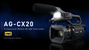 Panasonic AG-CX20 Professional Memory Card Camcorder 4K/60p 25mm Wide Angle Lens 24x Optical Zoom 5-Axis Hybrid Stabilization 4:2:2 10-bit Internal Recording Dual SD Card Slot Wi-Fi HD Live Streaming for Professional Video Production | JG Superstore
