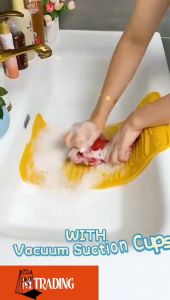 Multi-Purpose Collapsible Silicone Scrubbing Board/Papan Gosok Silikon Lipat Serbaguna