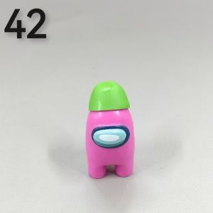 Small Size Space Werewolf Killing Game Model Toy among Us Crewmate Collectible Static Plastic Office Home Decor Figurine