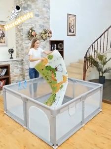 Playpen For Baby Big Baby Playpen With Balls Steel Frame With Protector Indoor Play Fence