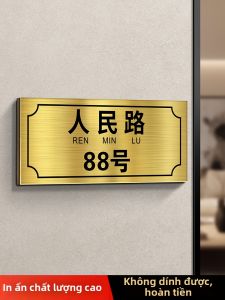 ZHICAIYOU | Custom High-End Creative Decoration Sign Stainless Steel Door Number Plate