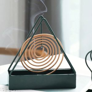 Iron Mosquito Coil Holder Triangular Shape Mosquito Repellent Incense Rack Anti-scald Mosquito Coil Holder ﻿