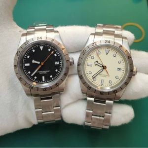 Analog Quartz Mens Watch Sapphire Stainless Steel Japan Quartz Movement Swimming Three Needle Calendar Wristwatch