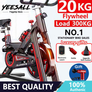 Yeesall Exercise bike Executive Bike SPINNING BIKE for exerciise Stationary Bike with LCD Monitor 20KG Flywheel Exercise Bike Exercise Bike MAX Lood 300KG Spin Bike Commercial Grade peed Bike