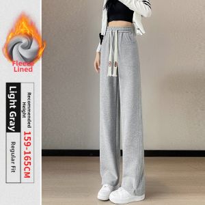 Fleece Warm Leggings Women Loose Trousers