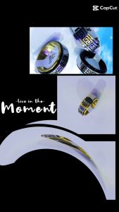 Cincin Couple Hitam 3G Yunani & Spinner Putar Titanium Stainless Steel Dan Sisi Rata Polos Anti Karat