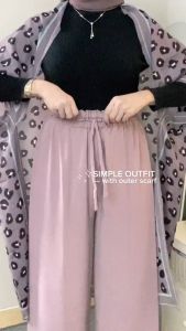 One Set Outer Scraf match Kulot Cringkle Airflow WARNA RANDOM