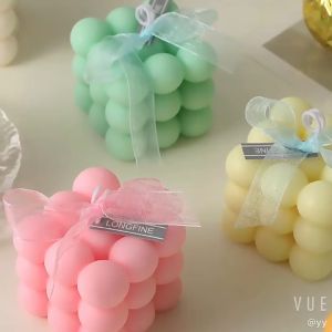 ❤️Cube Bubble scented candle birthday gift wedding party decoration christmas decoration gifts