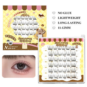 Self-Adhesive No-glue Eyelashes Ultra-thin Sheet Series False Eyelashes Zero Touch Feeling Lash Clusters Glue Strands Eyelashes