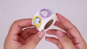 1 Roll Tooth Round Sticker Dental Cartoon Cute Teeth Shape Stickers Gifts Dentist Clinic Label DIY Kids Gift Decoration Decals