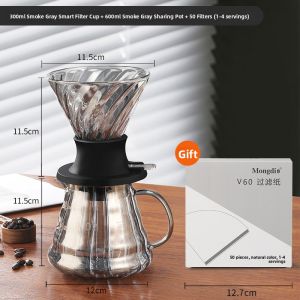 MONGDIO | Smart Coffee Dripper Glass Filter Set for Coffee and Tea