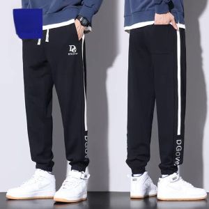 ROMON | Romon Mens Casual Pants Autumn Winter Thick Style Trendy Brand Heavyweight Sweatpants Cuffed Loose Elastic Sports Long Trousers