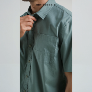 Bombboogie Kemeja Pria Regular Dash Sage Green 22951B5SA