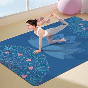 Thickened Jump Rope Shock Absorption Mat Yoga Mat Oval Home Use Indoor Silent Anti-Slip Fitness Soundproof Sports Professional