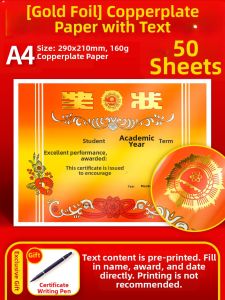 Feiyu | Printable Distinguished Student Awards A4