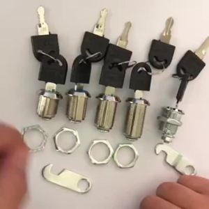 10 Sets 16/20/25/30mm Public/Private Security Lock Metal Cylinder Cabinet Locker Cam Lock With Keys Security Mailbox Lock Drawer