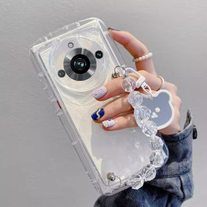 Ốp Điện Thoại Realme11 Pro Realme 11 Pro + Plus 5G giảm giá cực mạnh gương trong suốt gấu Vòng tay pha lê Vỏ bao gồm tất cả vỏ mềm Silicone chống sốc 2023