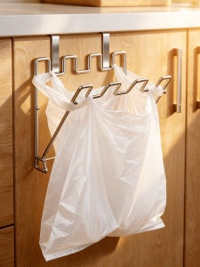 BANGJIE | Foldable Wall Mount Stainless Steel Trash Bag Holder
