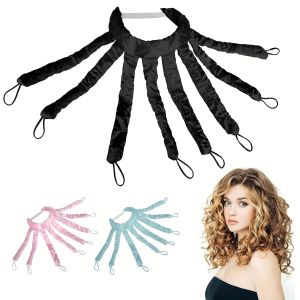 Heatless Curling Rod Headband - Adjustable No Heat Hair Curlers for Overnight Styling Soft DIY Curls for All Hair Types Travel & Gift-Ready