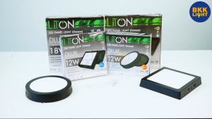 LITON โคม ดาวน์ไลท์ ติดลอย 12W 18W 24W ทรงกลม ทรงเหลี่ยม รุ่น DLUX สำหรับติดลอย แปะบนฝา ท้องพื้น ได้เลยไม่ต้องฝังฝ้า ของแท้ รับประกันศูนย์ 1 ปี