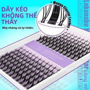 Bộ Mi Giả Anime Clusters Manga Lashes Kit DIY Kiểu Chéo Nhọn Tự Nhiên Dày Chuyên Nghiệp 32 Hàng Làm Thủ Công