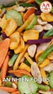 Trái cây thập cẩm sấy giòn (loại A- có video)