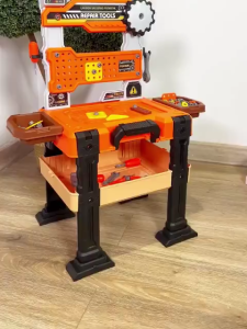 PlayPark Kids Construction Tool Kit with Electric Drill Creative Play Engineering Learning Toys for Boys Girls