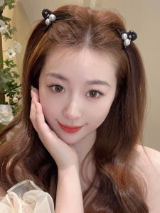 Minimalist Pearl Bang Clip Forehead Storage Hair Patch Female Kids Small Jaw Clip Hair Accessories Small Size Fancy Elegance