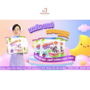 Khăn giấy khô đa năng Mipbi cho bé 600g khăn vải khô sợi bông tự nhiên khăn khô vệ sinh cho trẻ sơ sinh