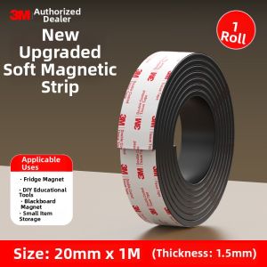 3M | Educational and Decorative Magnetic Strip Strong Adhesive Blackboard Tool