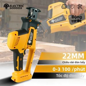 Máy Cưa Lọng Điện Không Dây 3000W 10000SPM Dụng Cụ Cắt Tương Thích Với Pin Dewalt 20V Dùng Cho Cải Tạo Gỗ
