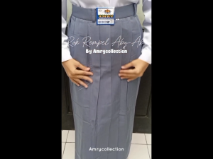 Rok Rimpel Abu-abu SMA SMK Rok Rempel Bandung Kain Licin Seragam Sekolah paling MURAH