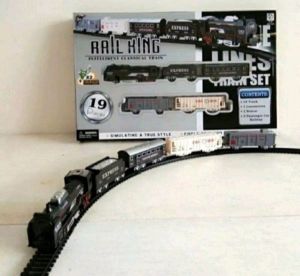 Mainan kereta api mini expres clasic sudah included rel yang panjang tebaru