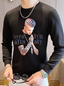 Áo Thun Nam Tay Ngắn in Họa Tiết Thời Trang Mùa Hè Thu Tay Dài in Kim Cương Phong Cách Cá Nhân Cao Cấp Áo Nỉ Thường Ngày