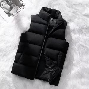 Big Sale Leak-Picking Plus Size down Jacket Vest Mens and Womens 2023 Fall and Winter Heattech Vest Sleeveless Short Waistcoat Jacket