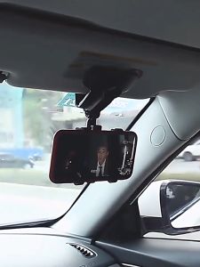 แท่นยึดแผงหน้าปัดโทรศัพท์ในรถยนต์สําหรับสมาร์ทโฟนหมุนได้ 360 องศา