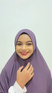 Kiswah - Khimar Salma Hijab Muslim Dewasa Dagu Instan Kerudung Syari Premium Quality Panjang Simple Kerudung Non Ped Hijab Dagu